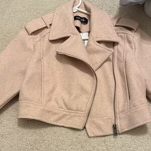 Fab'rik Women's Blush Leather Jacket